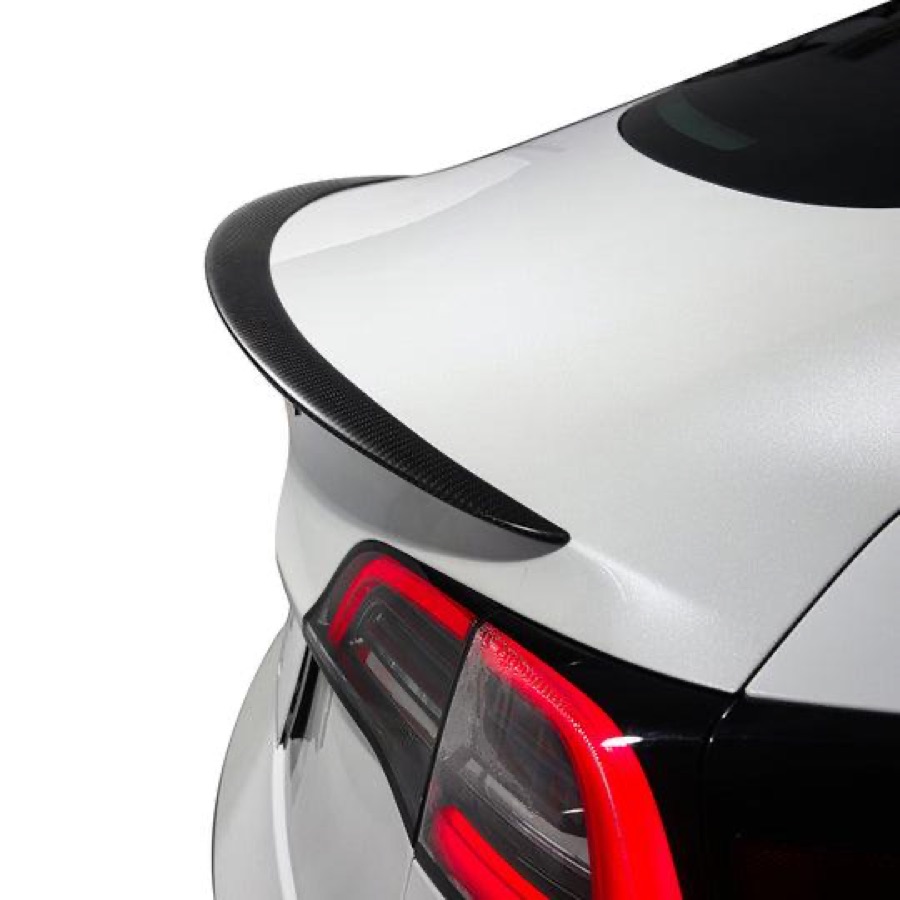 Real Matte Carbon Fiber Performance Spoiler for Tesla Model Y